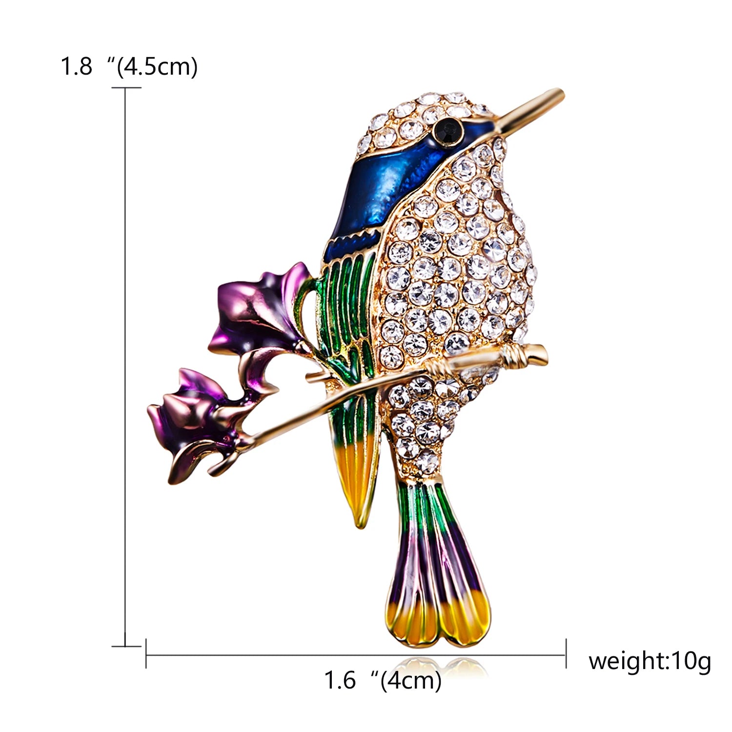 31 Styles Women Fashion Rhinestone Enamel Bird Brooch Cute Vivid Flying Fledgling Animal Brooch Scarf Dress Coat Lapel Pins Gift