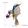 31 Styles Women Fashion Rhinestone Enamel Bird Brooch Cute Vivid Flying Fledgling Animal Brooch Scarf Dress Coat Lapel Pins Gift