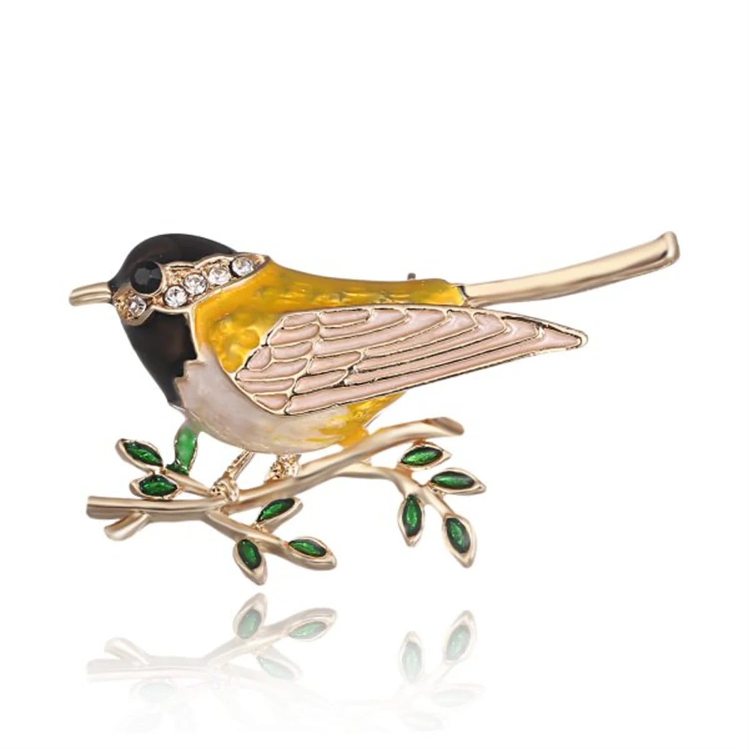 31 Styles Women Fashion Rhinestone Enamel Bird Brooch Cute Vivid Flying Fledgling Animal Brooch Scarf Dress Coat Lapel Pins Gift