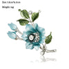 Cheap Vintage Rhinestone Female Wedding Flower Brooch Bouquet Poppy Crystal Broches Pearl Broach Scarf Lapel Hijab Pins Jewelry