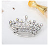 2020 New Arrival white Rhinestone Brooch Hot Sale Crown Brooches for women wedding  Lapel Pin Alloy Broach for dresses  X0202