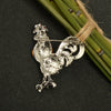 Enamel Chicken Cock Brooch Pin Female Lapel Pin Alloy Rooster Broach Accessories Animal New Year Gift