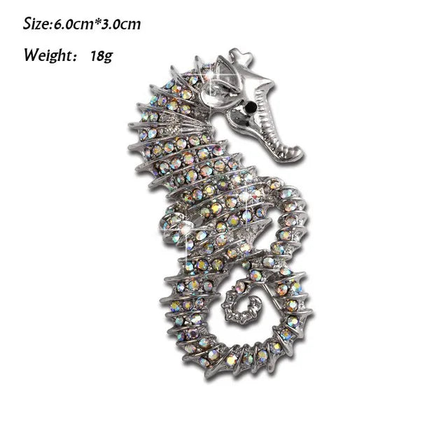 Retro Insect Dragonfly Butterfly Broach Bee Brooch Women Crystal Animal Elephant Cat Birds Sea Horse Broches Mujer Men Brosche