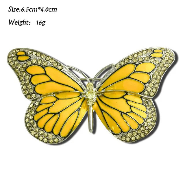 Retro Insect Dragonfly Butterfly Broach Bee Brooch Women Crystal Animal Elephant Cat Birds Sea Horse Broches Mujer Men Brosche