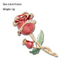 Cheap Vintage Rhinestone Female Wedding Flower Brooch Bouquet Poppy Crystal Broches Pearl Broach Scarf Lapel Hijab Pins Jewelry