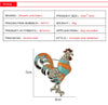 Enamel Chicken Cock Brooch Pin Female Lapel Pin Alloy Rooster Broach Accessories Animal New Year Gift