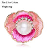 Cheap Vintage Rhinestone Female Wedding Flower Brooch Bouquet Poppy Crystal Broches Pearl Broach Scarf Lapel Hijab Pins Jewelry