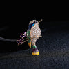 31 Styles Women Fashion Rhinestone Enamel Bird Brooch Cute Vivid Flying Fledgling Animal Brooch Scarf Dress Coat Lapel Pins Gift