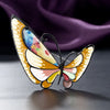 Zlxgirl jewelry Nice cute colorful butterfly women Enamel  brooches pins jewelry fashion women couple hijab accessory pin broach