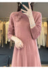 Vintage Half Turtleneck Handmade Embroidered Dress Cashmere Sweater