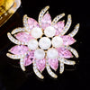 Korean Style Micro Inlaid Zircon Flower Corsage Fashion New Suit Coat Pin Accessories Elegant Magnolia Brooch for Women