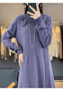 Vintage Half Turtleneck Handmade Embroidered Dress Cashmere Sweater