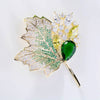 Korean Style Micro Inlaid Zircon Flower Corsage Fashion New Suit Coat Pin Accessories Elegant Magnolia Brooch for Women