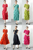 Sanzhai Pleated Spring and Autumn European and American Style Long-Sleeved Dress