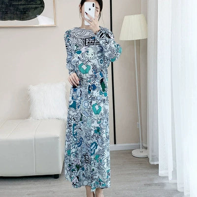 Sanzhai Pleated Niche Dress