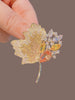 High-Grade Maple Leaf Women's Exquisite Luxury Fashion Tape Diamond