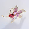 Korean Style Micro Inlaid Zircon Flower Corsage Fashion New Suit Coat Pin Accessories Elegant Magnolia Brooch for Women