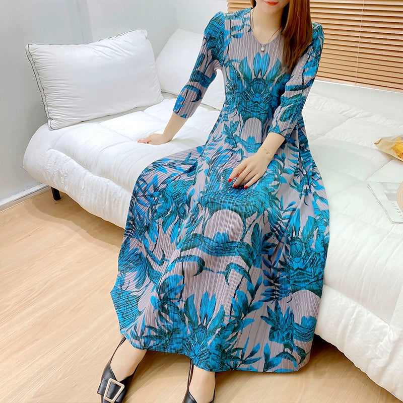 Sanzhai Pleated Niche Dress