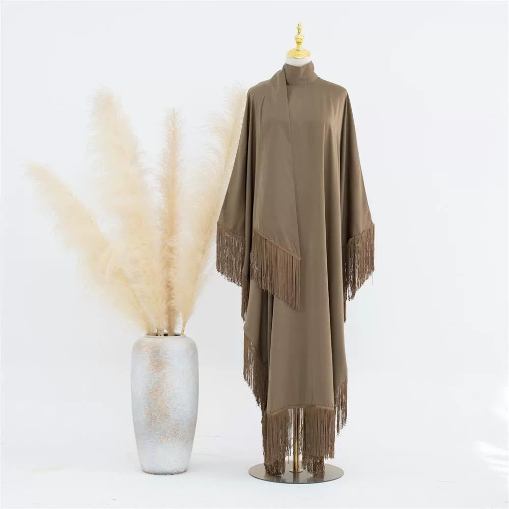 Beautiful Batwing Tassel Dress