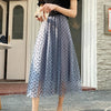 Polka Dot Mesh Skirt