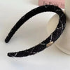 New  Elegant Bezel Retro Women Headband Girls Hair Bands Hairband Hoop for Wedding Party Holiday Korean Hair Accessory