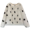 Little Cheetah Imitation Fox Fur Grass Coat Women's 2023 Autumn/Winter New Haining Plush Top V-neck Short Style Trendy