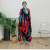 GGHK Miyake Irregular Diamond Pleated Dresses Autumn New Fashion Plus Size Dress Chic and Elegant Evening Dress