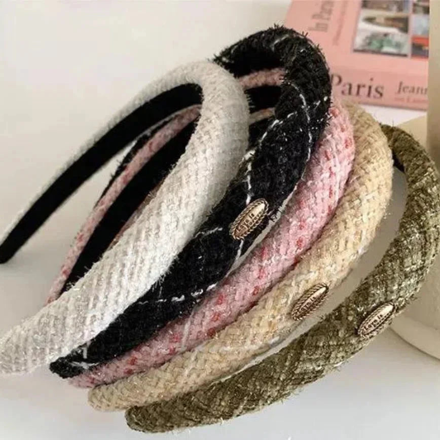 New  Elegant Bezel Retro Women Headband Girls Hair Bands Hairband Hoop for Wedding Party Holiday Korean Hair Accessory