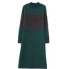 Elegant Stand Collar All-match Gradient Knitted Dress Women's Clothing