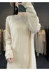 Women's Long Dresses 100% Cashmere and Wool Knit Jumpers, Lady Pullovers,