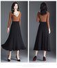 Autumn Winter New Women Long High Waist A-line Skirts Female Loose Big Swing Skirts Ladies Solid Color Knitted Skirt