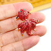 Beautiful Sapphire Blue Crystal Rhinestone Peacock Brooch Jewelry Pin Accessories Animal Brooch