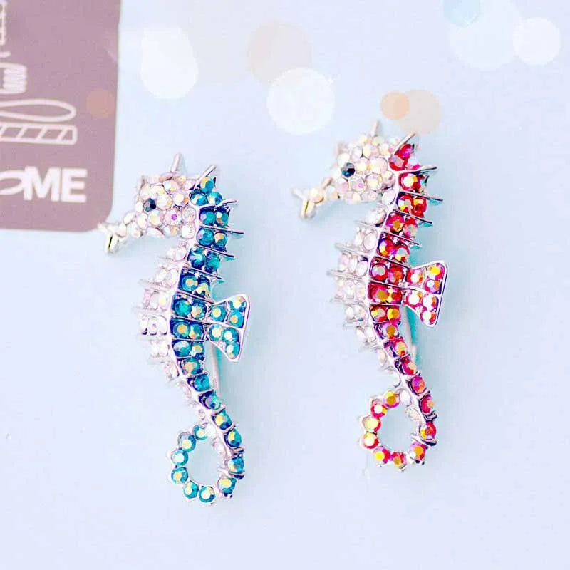 Beautiful Sapphire Blue Crystal Rhinestone Peacock Brooch Jewelry Pin Accessories Animal Brooch