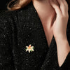 SUYU Winter New Fashionable Temperament Women's Light Luxury Flower Styled Brooch Elegant and Exquisite Coat Accessories