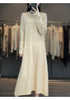 Women's Long Dresses 100% Cashmere and Wool Knit Jumpers, Lady Pullovers,