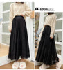 Vintage Women's Lace Crochet Umbrella Long Skirts Bohemian High Waist Hollow Out Female Maxi Skirts Spring Summer