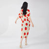 New Style Women's Dress High-end Feel Lapel Plaid Loose-fit Slimming Three-quarter Length Elegant Dress