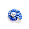 Elegant Women  Big Pearl Enamel  Brooch Exquisite Creative Drip Oil Brooches Pins Lady High Quality Clothing Accessories Pin Gift