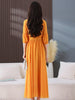 Yellow Chiffon Long Maxi Dresses