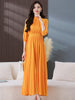 Yellow Chiffon Long Maxi Dresses