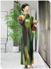 High-end Miyake Pleated Dress Women's Mid-length 2024 Spring and Summer New Gradient Color Smudged Luxury High-end Skirt