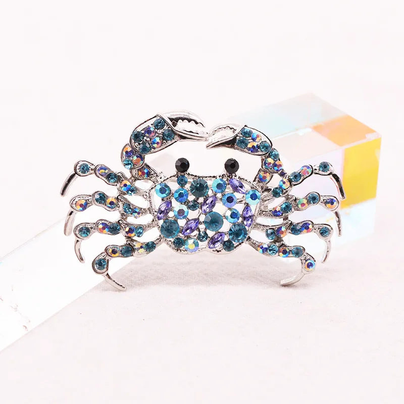 Beautiful Sapphire Blue Crystal Rhinestone Peacock Brooch Jewelry Pin Accessories Animal Brooch