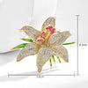 SUYU Winter New Fashionable Temperament Women's Light Luxury Flower Styled Brooch Elegant and Exquisite Coat Accessories