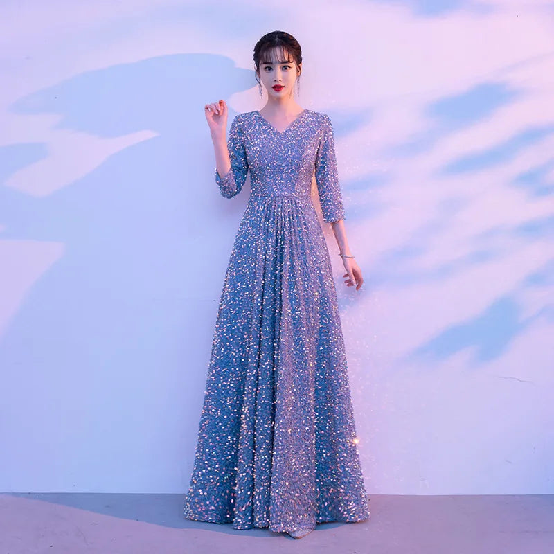 t Starry Sky Evening Long Dress