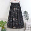 Woman Clothing Casual Elegant Summer Embroidery Streetwear Party Y2k Skirt Fashion Clothes Vintage Long Skirt Ethnic Style