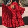 VONDA Elegant Women Polka Dots Printed Skirts 2024 Fashion Bohemian High Waist Casual Ruffled Skirt Loose Party Long Maxi Skirts