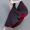 Women Chiffon Long Skirt A-Line Skirts Women Elastic High Waist Maxi Skirts Elegant Solid Skirts