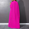 Women's Casual Pleated Maxi Dress Autumn Long Sleeve Button Design Long Dresses Female Loose Shirt Dresses Robe Longue