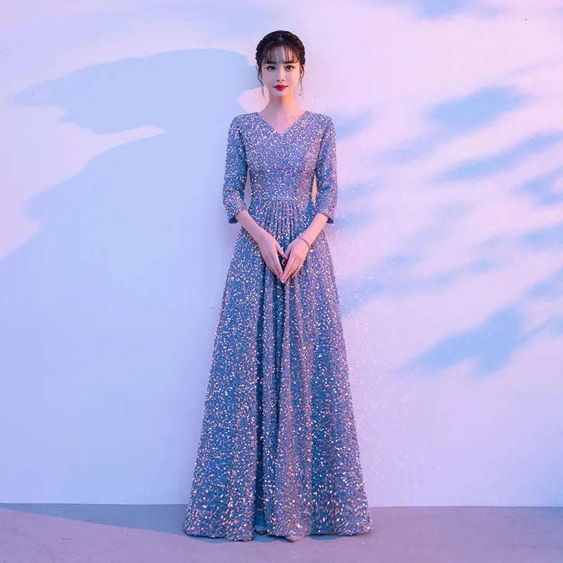 t Starry Sky Evening Long Dress