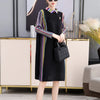 2023 Early Spring Women's Fashion New Red High-end  Elegant Large Size Loose Slimming Midi Dress